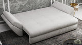 Canapea extensibilă dumonde cu ladă de depozitare si sezut confortabil din spuma HR, Loana Zoom Grey 250x100 cm Fabrica