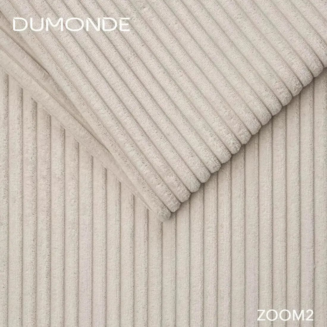 Colțar extensibil dumonde cu ladă de depozitare si sezut confortabil din spuma HR, Loana Zoom Crem II 270x185 cm