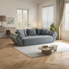 Canapea extensibilă dumonde cu ladă de depozitare si sezut confortabil din spuma HR, Berlin Zoom Grey 250x100 cm Fabrica