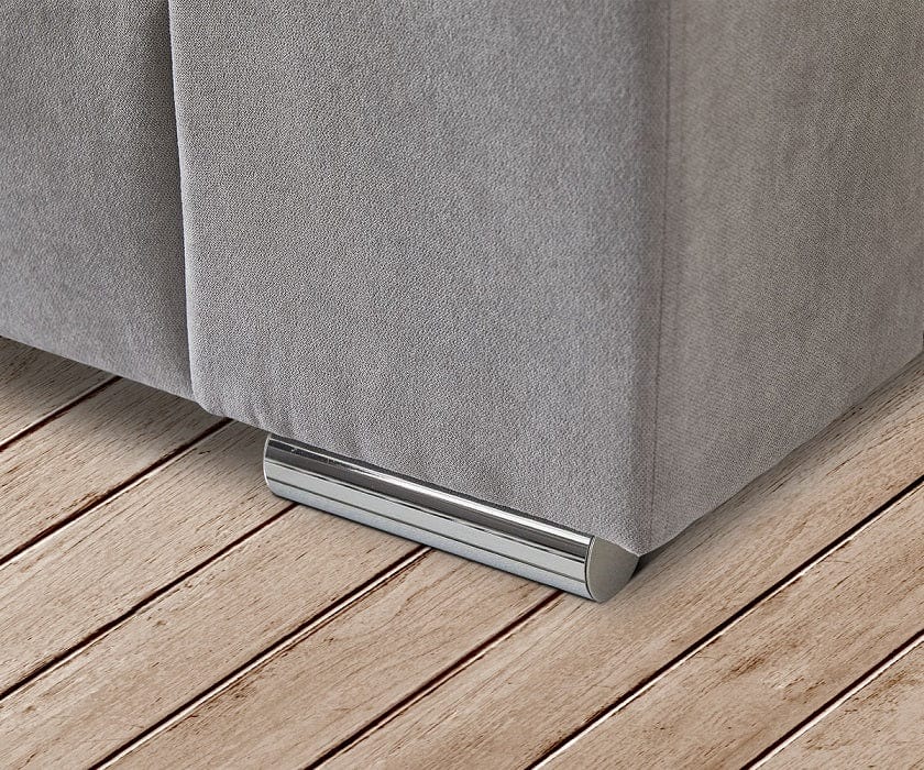 Canapea extensibilă cu ladă de depozitare si sezut confortabil din spuma HR, Marbela New Grey XXL 295x100 cm