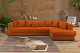 Colțar extensibil cu ladă de depozitare Gloria Orange 325x195 cm | Dumonde Furniture & Deco Concept.