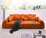 Canapea extensibilă cu 2 lazi de depozitare Big Sofa Verona Orange 305x110 cm | Dumonde Furniture & Deco Concept.